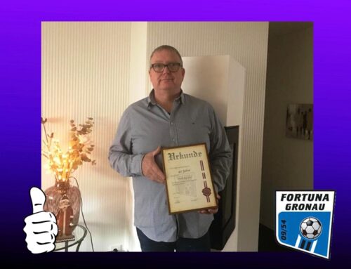 Frank Burchert zum Jubiläum geehrt