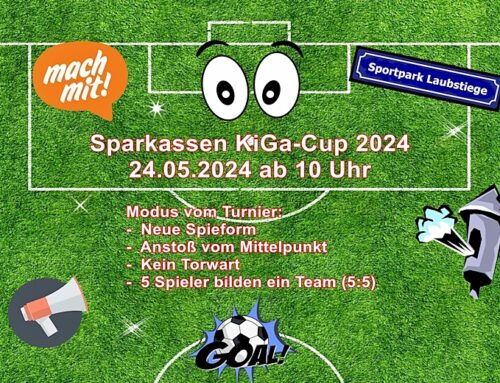 Vorankündigung: Sparkassen KiGa-Cup 2024